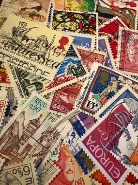 60 Assorted Postage Stamps- LOT #11
